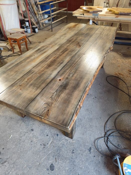 Трапезна маса от дъб,състарена