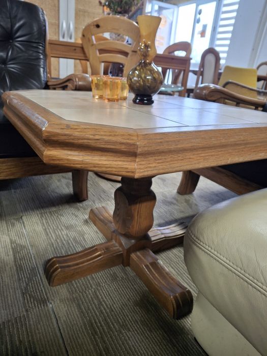 Set lemn masiv canapea fotoliu masa