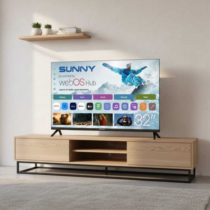 Телевизор Sunny SN32HMLN-W02S – 32" LED Smart TV с WebOS, Wi-Fi