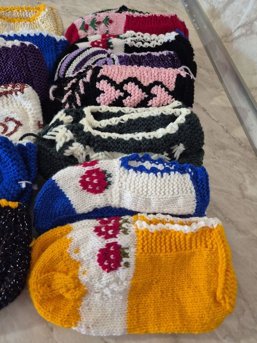 Ръчно плетени дамски терлици