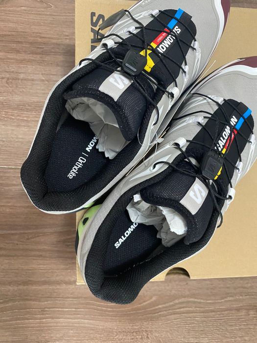salomon XT-6 GTX in paloma, marron banner, & BUTTERFLY