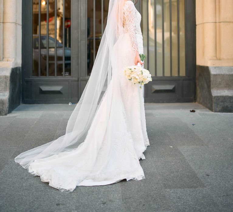 Rochie de mireasă unică – designer Ștefania Caragea – stare impecabilă