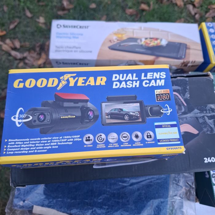 Cameră auto Good Year Dual Lens 360, card inclus, nouă,  Belgia