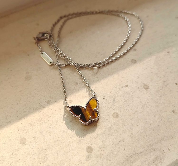 Златно дамско колие с пепруда от тигрово око, Van Cleef & Arpels VCA