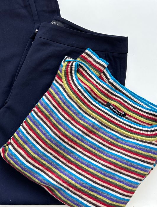 Weekend Maxmara тъмносин панталон и мек пуловер Pennyblack Намалени !