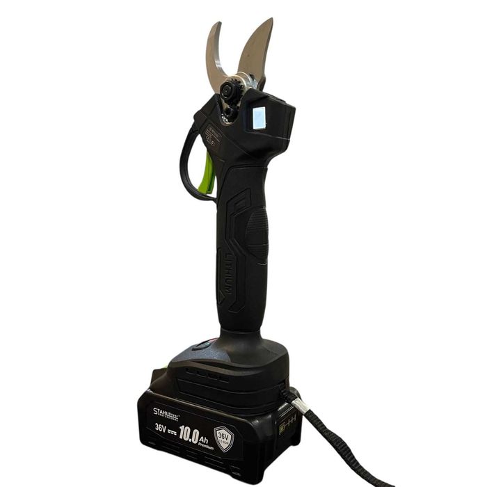 2в1 Акумулаторна Лозарска Ножица и  Трион StahlMayer 36V 10AH дисплей