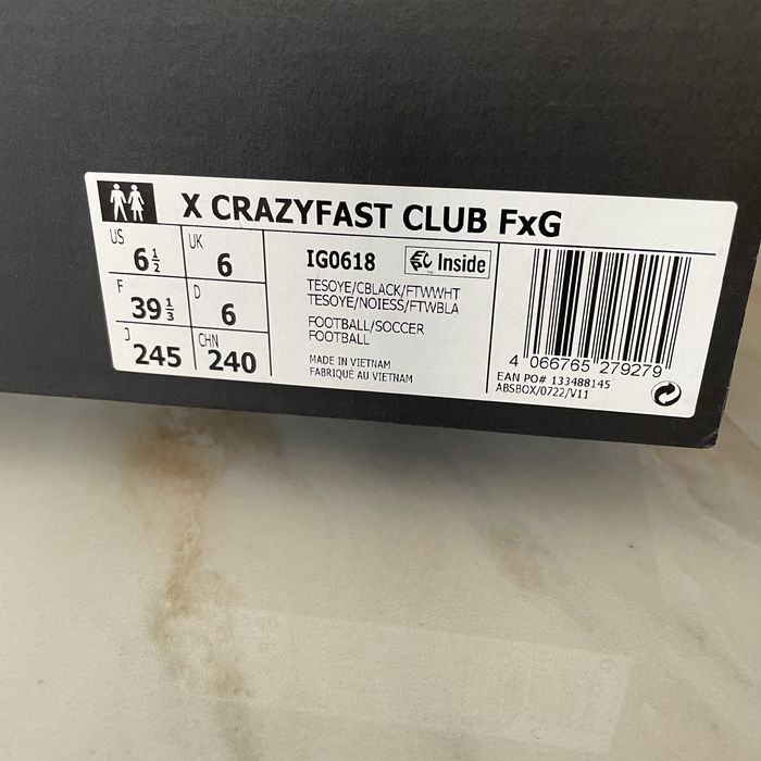 Ghete de fotbal Adidas x Crazyfast Club FxG