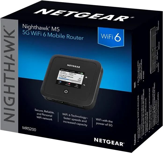 Netgear 5G WiFi 6 Mobile Router (MR5200) NOU