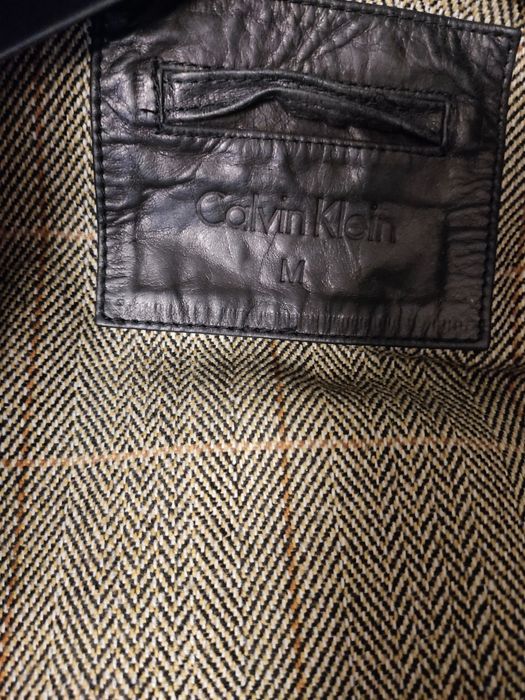 Geaca piele noua Calvin Klein barbati M