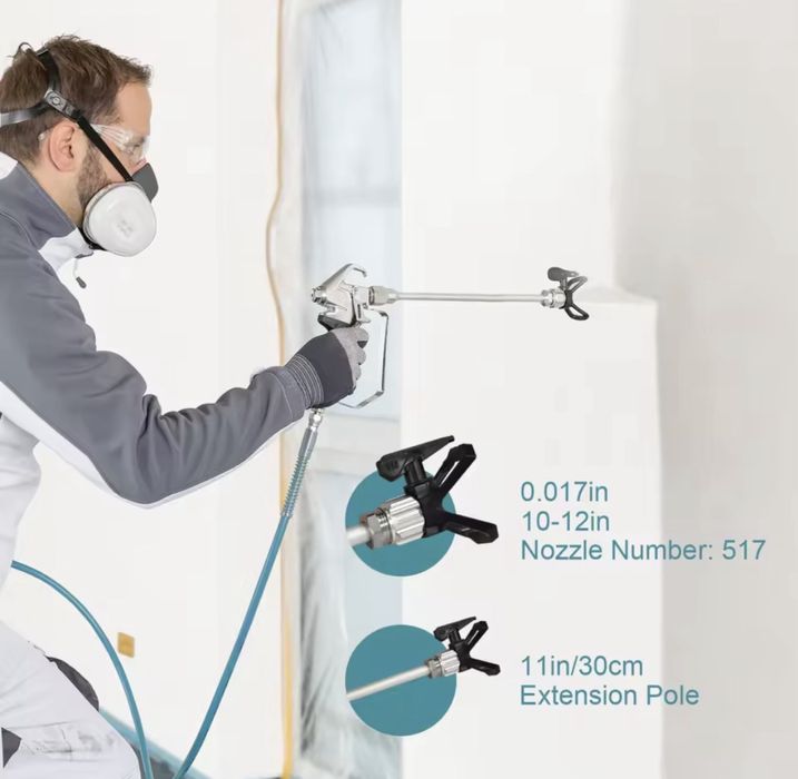 Машина за безвъздушно боядисване 1,2 л/мин 750W !