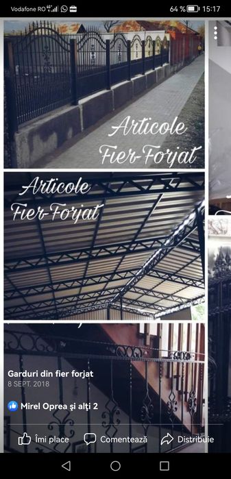 Balustrada fier forjat