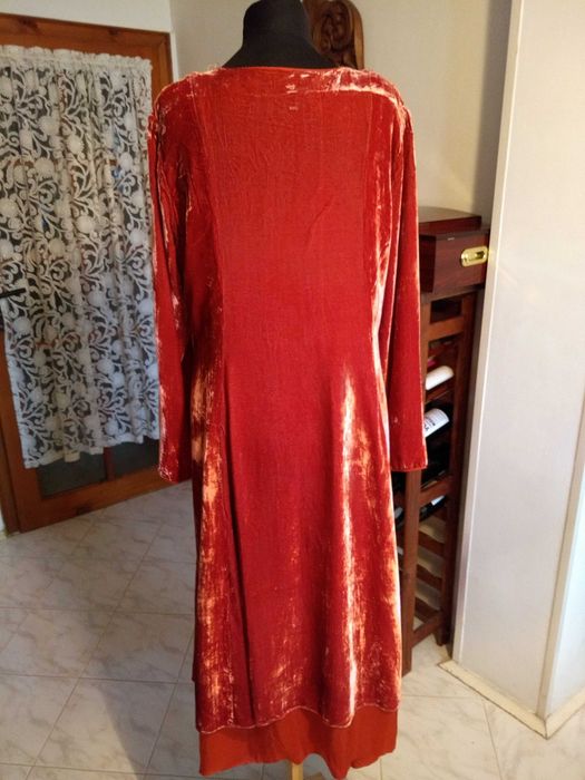 BIANCO LEVRIN -  КАДИФЕ и естествена коприна,  официална дамска рокля