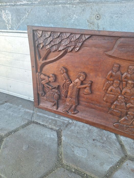 Стара Картина Дърворезба