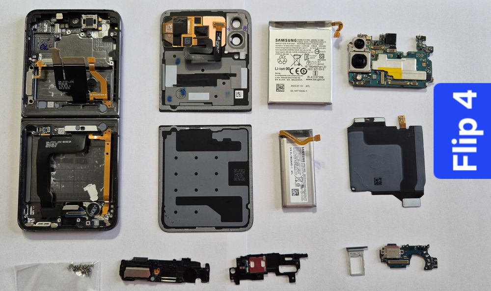 Samsung   Flip 4 componente  si husa originale