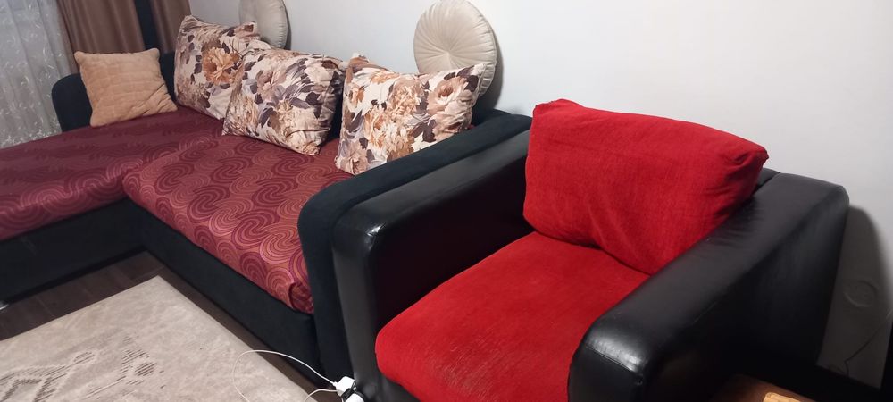 Canapea extensibila plus fotoliu