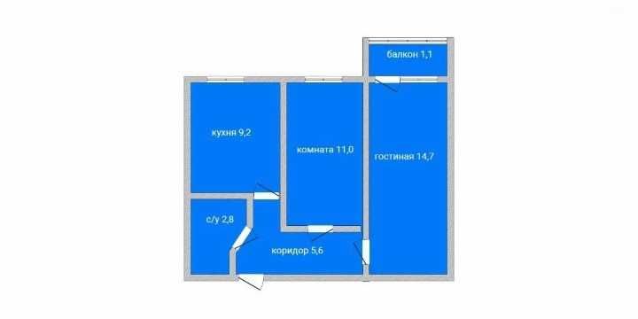 Продажа 2-комнатной квартиры