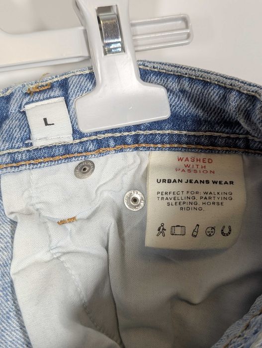 Blugi scurți Jack & Jones, croială lejeră, denim albastru, Y2K