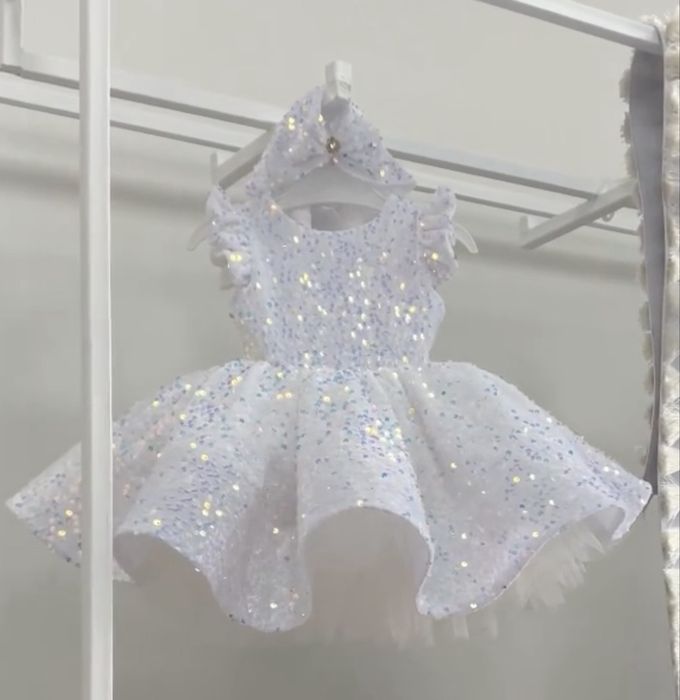 Пышное люксовое платье для девочки на Тұсау кесу, фотосессии (1 годик)