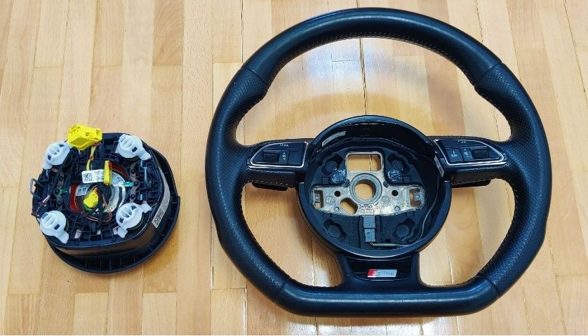 Volan Original tesit cu padele Audi A4 A5 facelift sline