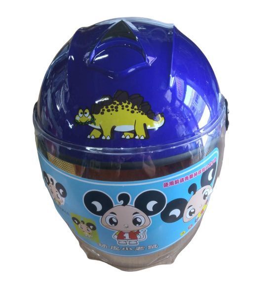 Детска Каска без брада за Мотор, Скутер, Мотопед - Синьо А-3620