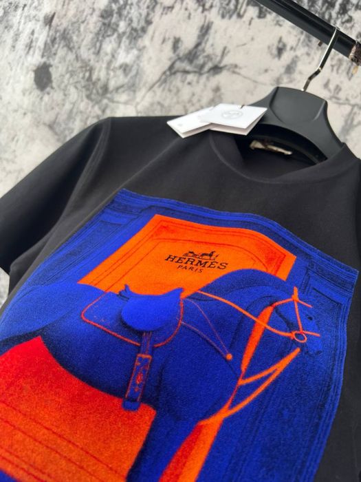 Hermes tricou premium big horse logo