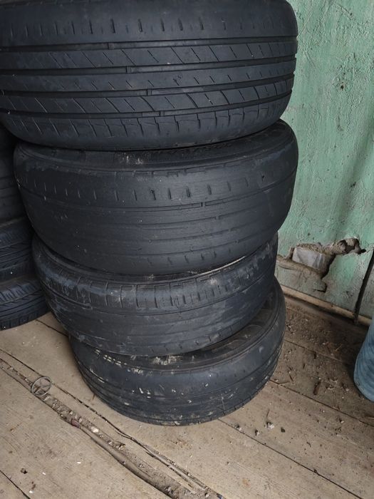 Продам 16 диски с резиной (уставшей) 5х120