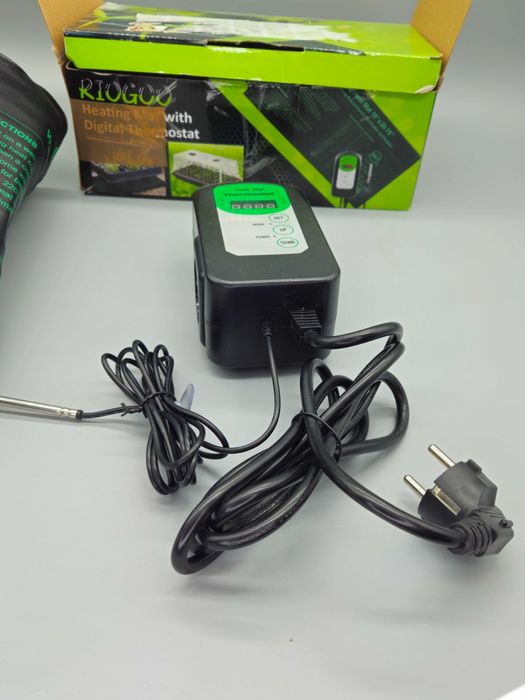 Нагревателна постелка за разсад 25на52см с дигитален термостат и сонда