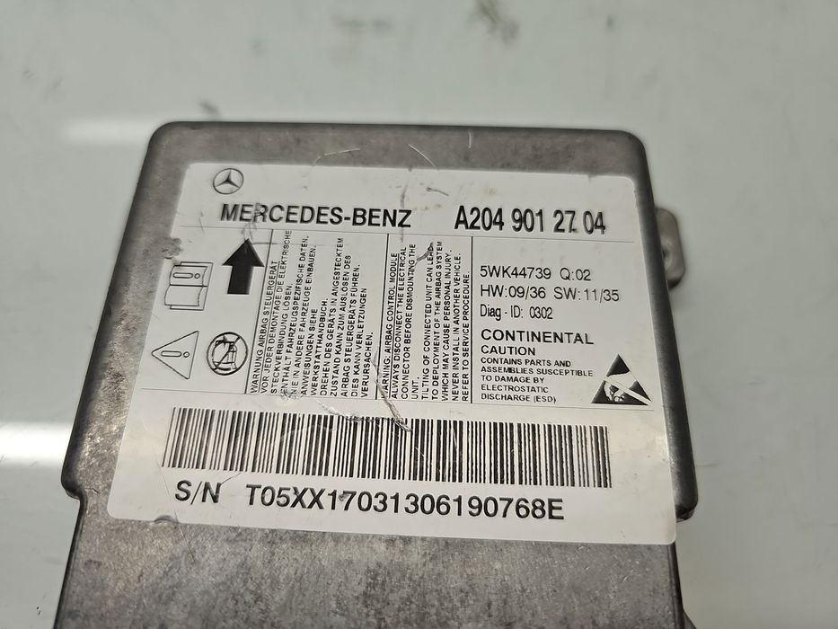 Calculator airbag Mercedes Clasa C (W204) [Fabr 2007-2014] A2049012704