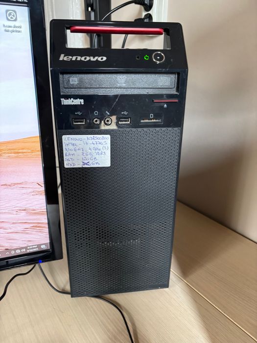 Calculator PC Desktop Lenovo i7 4770S Monitor Acer 24