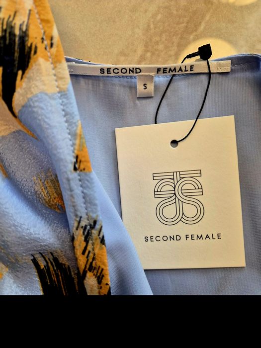 Рокля в синьо и оранж "Second Female"