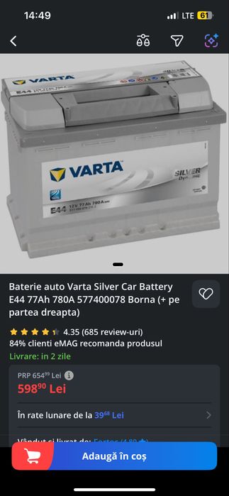 Baterie Auto Varta