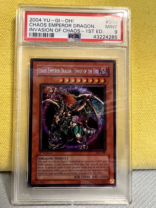 Карта Yu-Gi-Oh! Chaos Emperor Dragon IOC 1st Ed PSA 9!!!