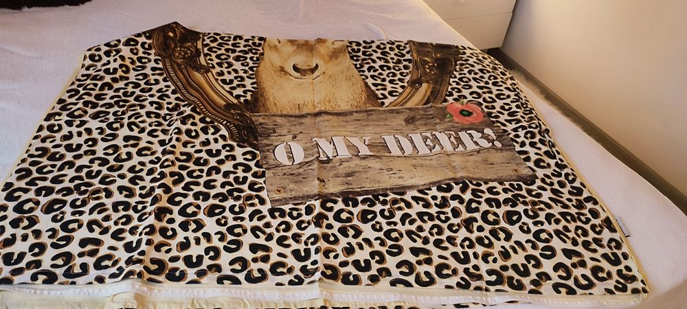 Husă de plapuma, animal print bumbac 100%, Covers&Co, două fețe, model