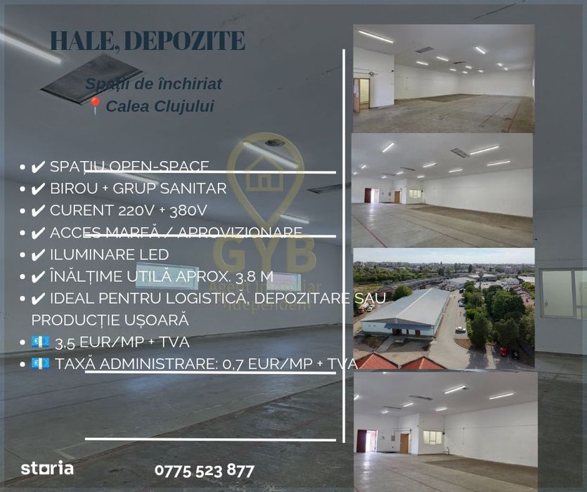 Hală Depozitare / Producție De Închiriat – 245 Mp
