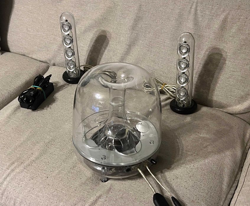 Boxe Harman Kardon SoundSticks III 2.1 transparente perfect funcțional