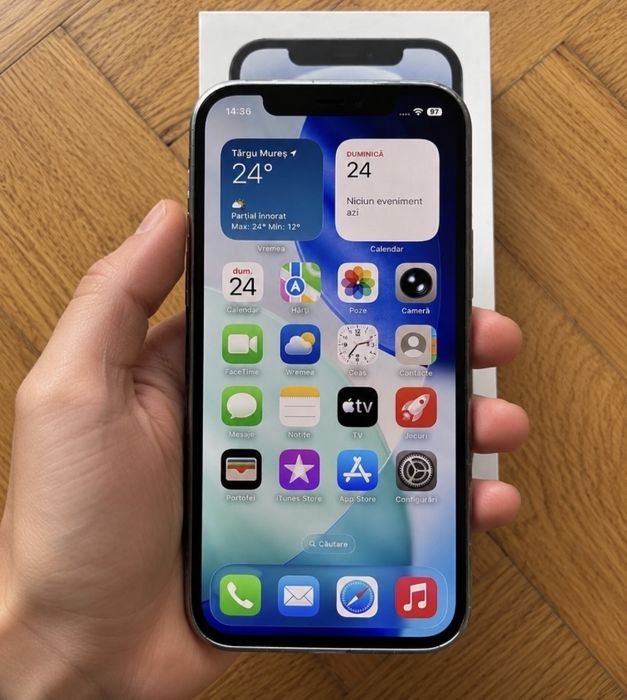 Telefon Iphone 12 Blue Impecabil ca Nou Fullbox 64GB 5G Trimit Schimb Pret fix