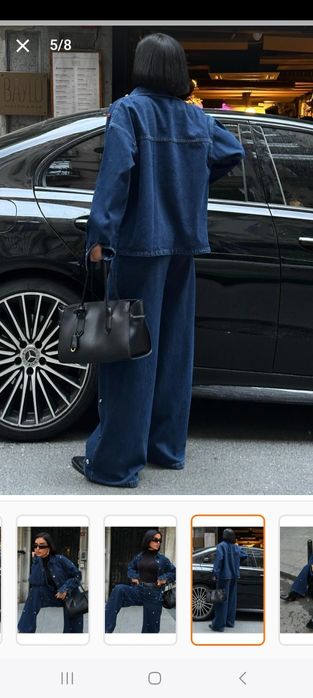 Уникален дънков комплект.Нов.