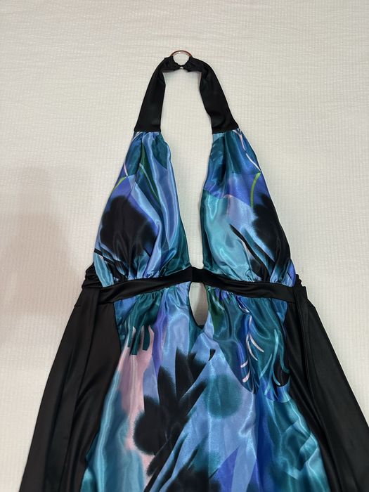 Женское яркое летнее платье с цветочным принтом, размер L