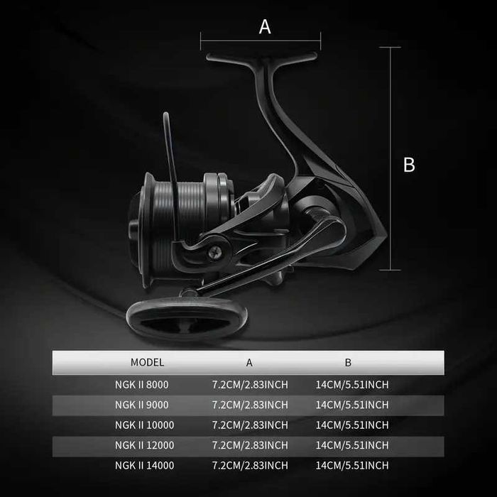 Mulineta pentru pescuit la crap/feeder NGK II marimea 12000