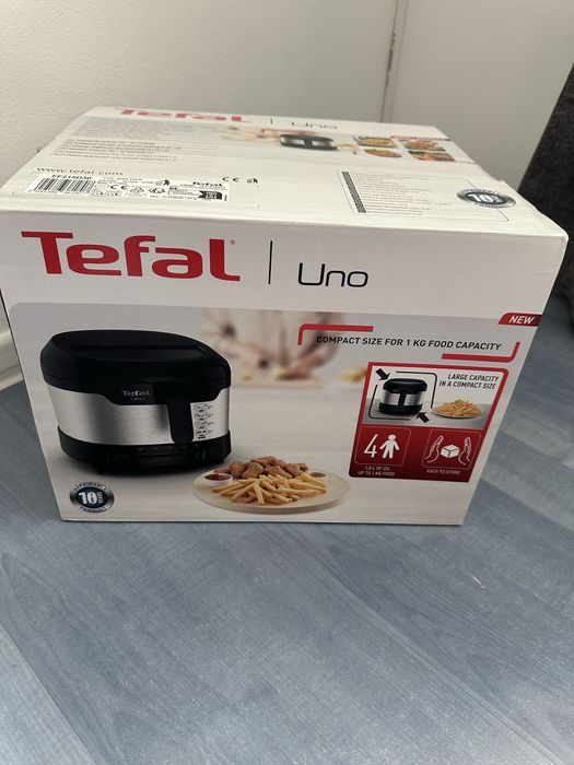 Friteuza Tefal Uno FF215D30, 1350W, 1.8L, termostat reglabil 150 - 190°C