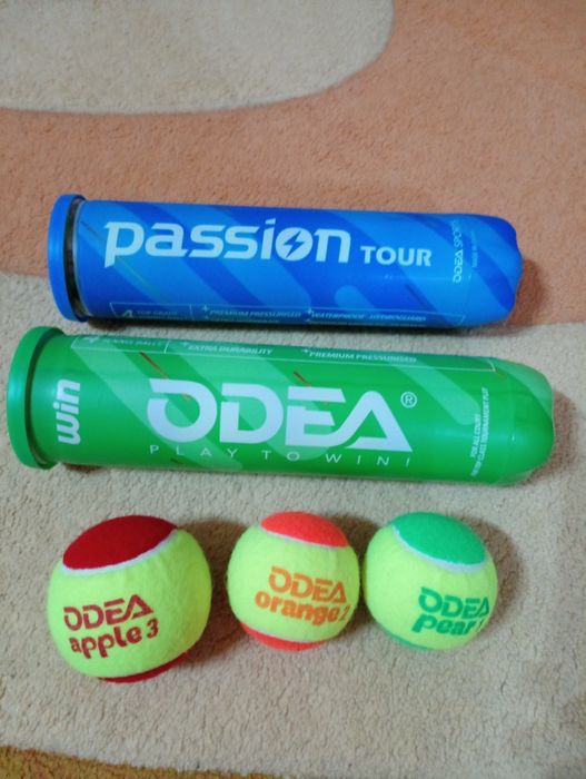 Mingi tenis ITF Approved ODEA si bax cu 60 de mingi tenis Odea ITF pen