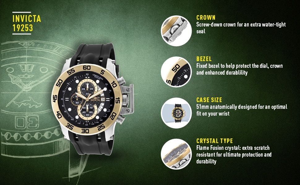 Invicta I-Force Quartz 51mm 19253