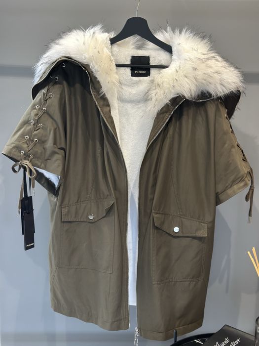 PINKO ново палто / парка с еко косъм