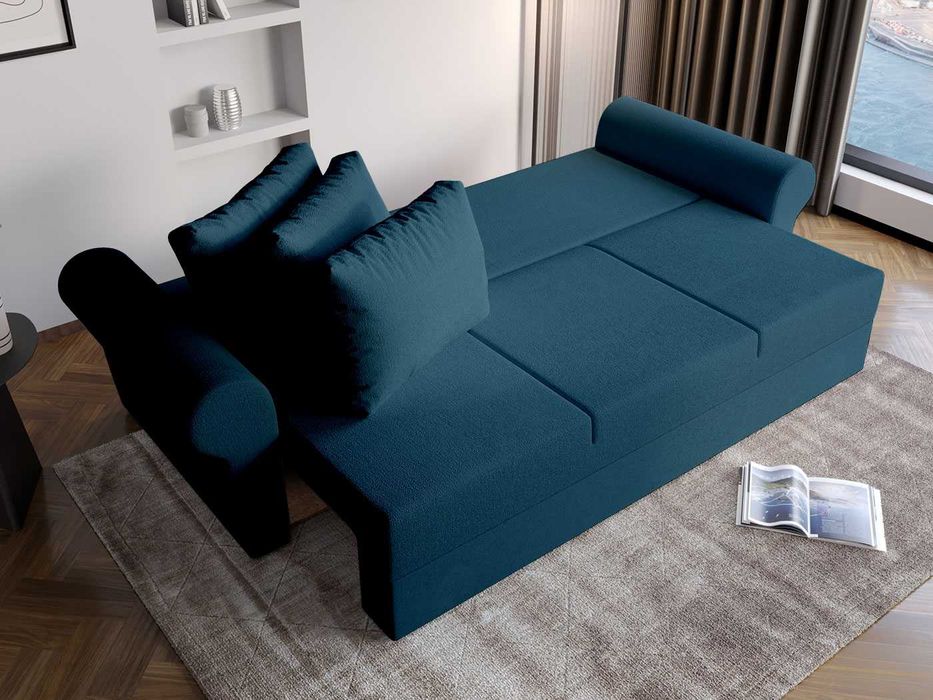 Canapea Maroc extensibila cu lada Turcoaz