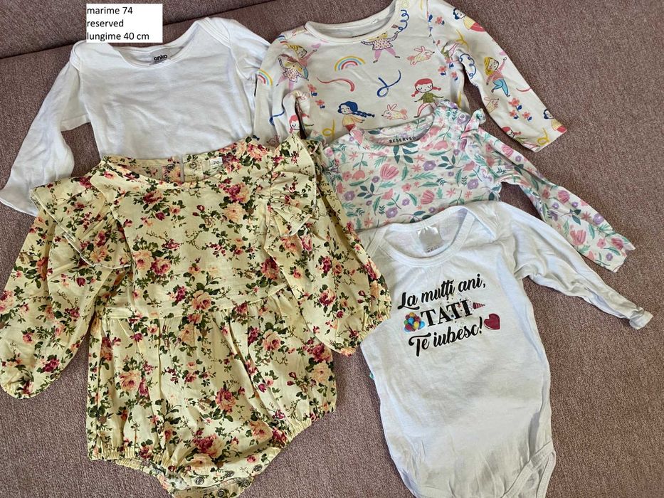 Lot body bebe copii marime 68 sau 74 gap H&M next