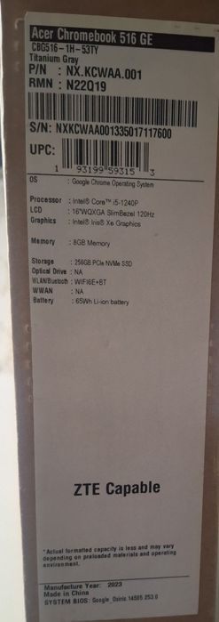 Acer 516 GE Chromebook