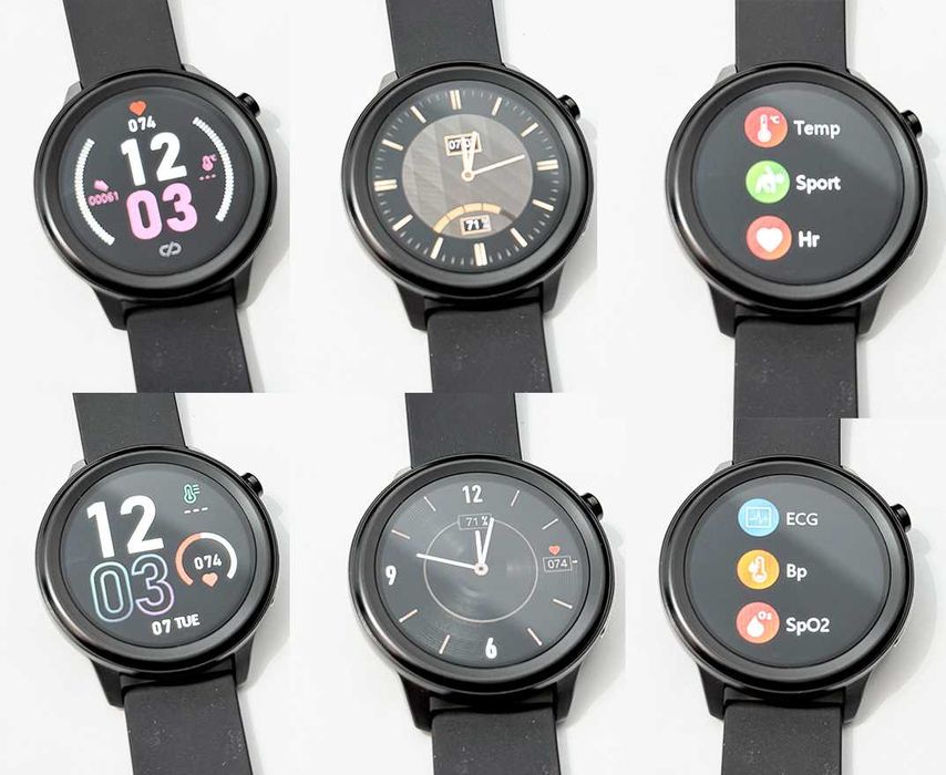 Smartwatch Maxcom FW46 Xenon - 2 curele (silicon + piele) - functii sanatate
