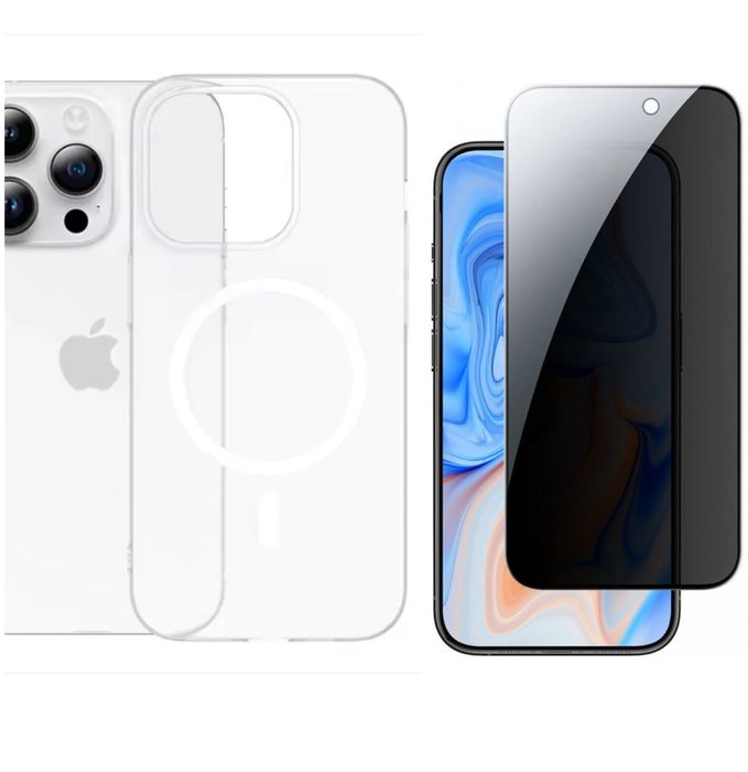 Iphone 13/14/15/16/PRO/MAX Husa Hard Slim + Folie Sticla Full Space