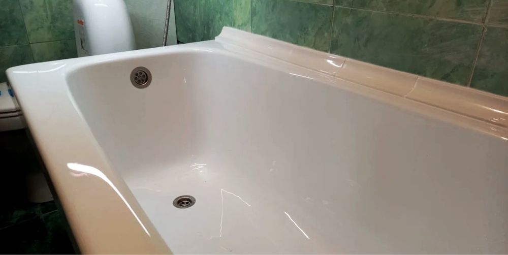 Реставрация ванны и восстановление покрытия жидким наливным акрилом