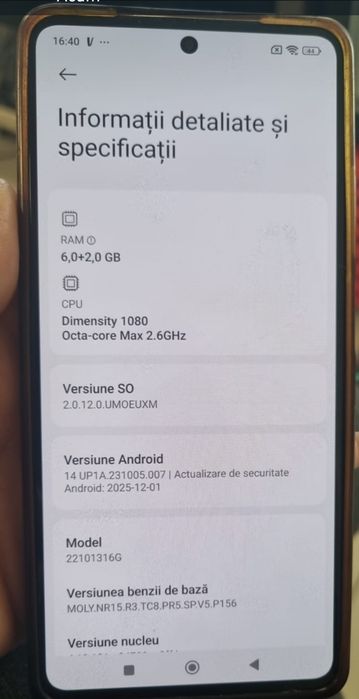 Xiaomi Redmi Note 12 Pro – 128 GB, 6 + 2 GB RAM